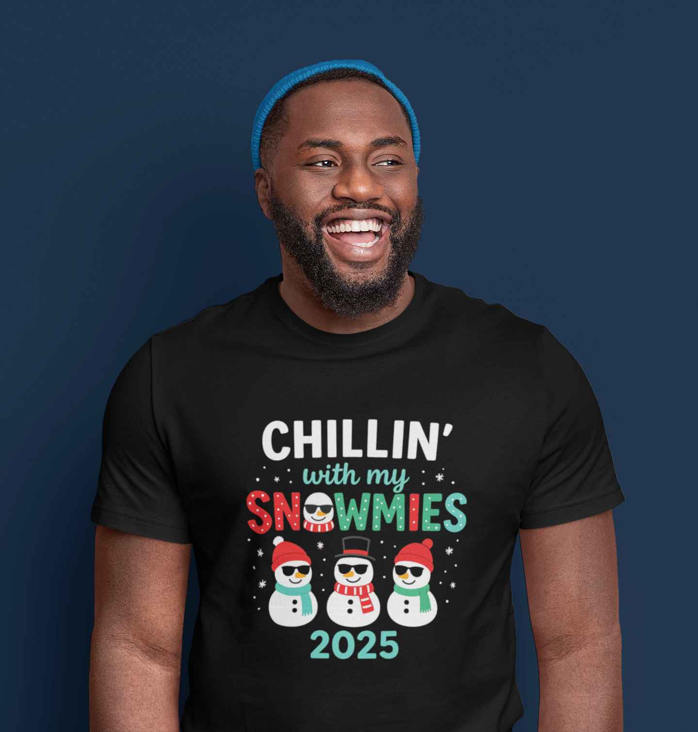 Chillin' With My Snowmies 2025 Christmas Tee
