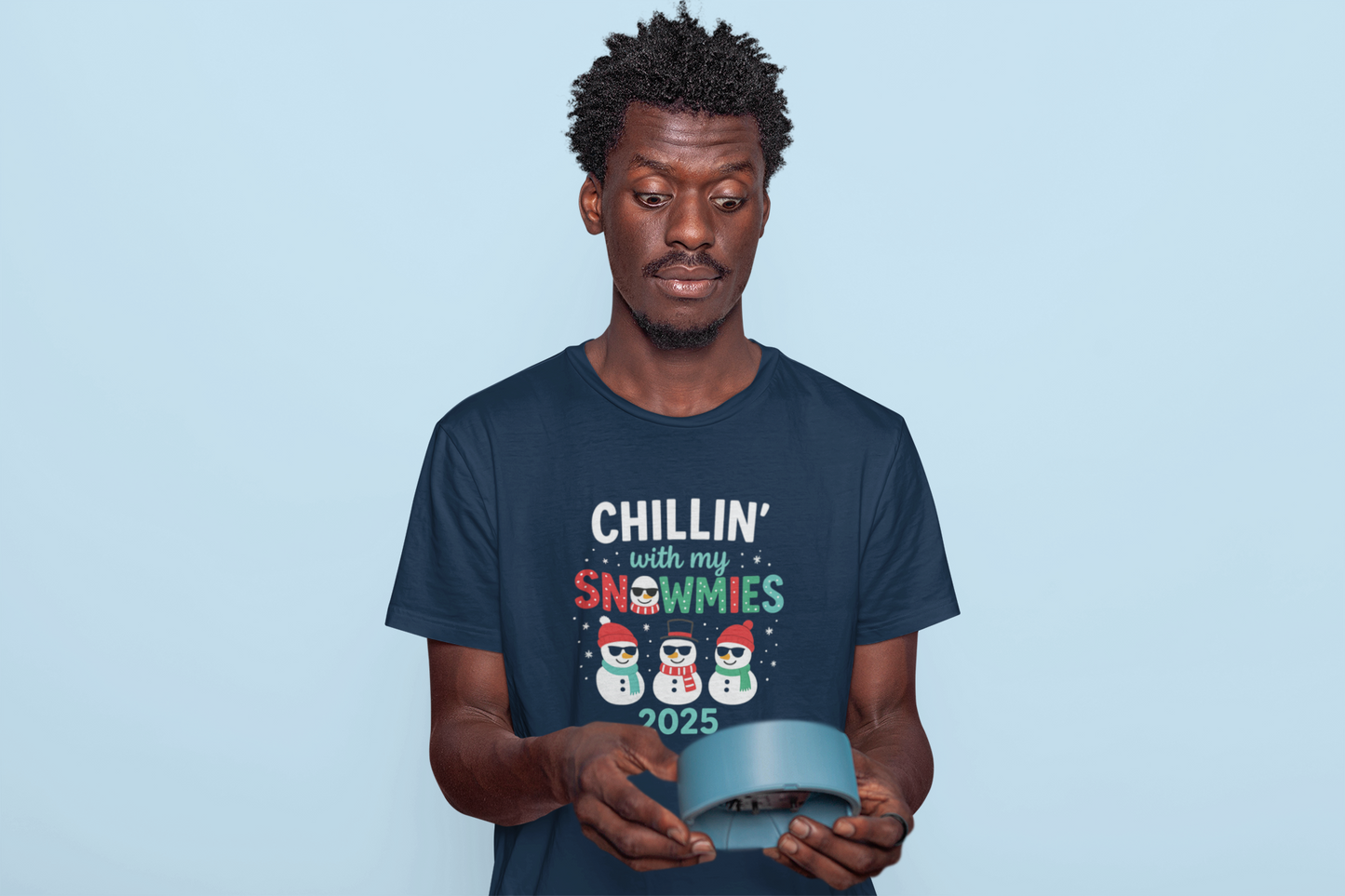 Chillin' With My Snowmies 2025 Christmas Tee