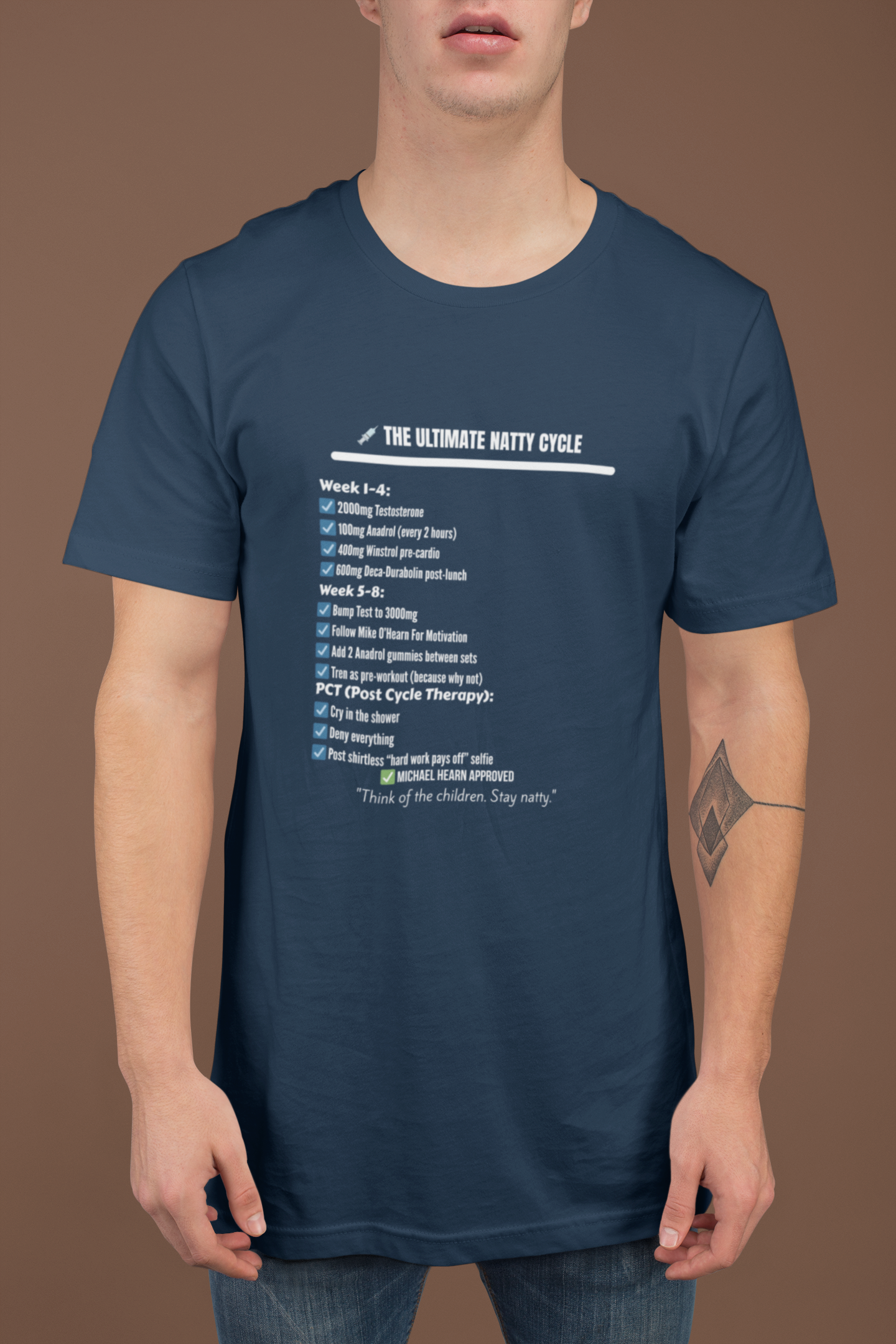 Funny "Natty Cycle" T-Shirt | Unisex Fitness & Gym Humor Tee