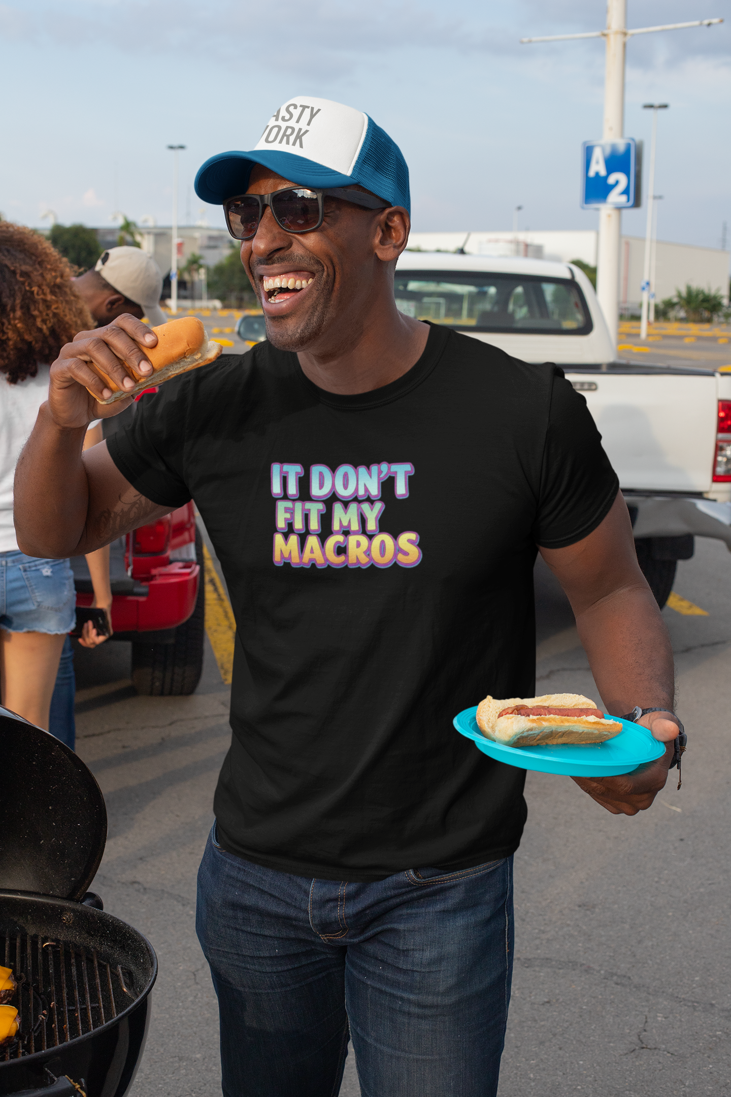 Funny Macro T-Shirt | Lightweight Unisex Tee for Fitness & Food Lovers