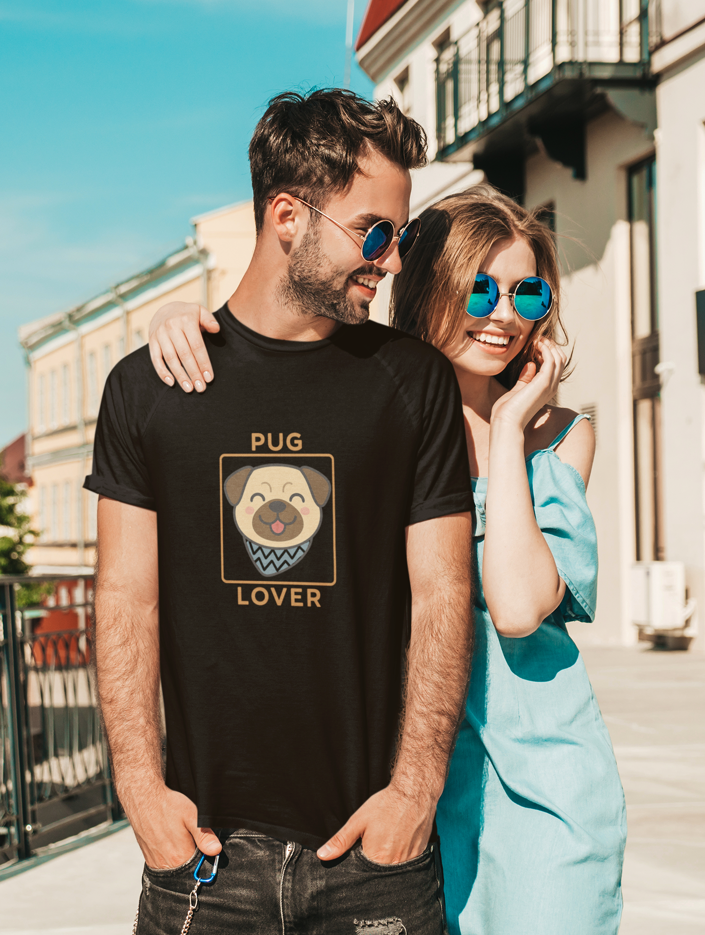 Pug Lover Unisex T-Shirt | Cute Dog Graphic & Pet Owner Gift