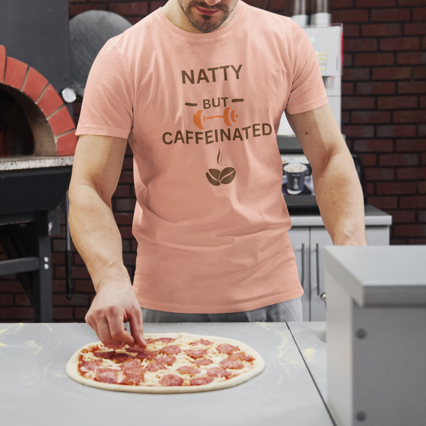 Natty But Caffeinated T-Shirt | Unisex Fitness & Coffee Lover's Tee