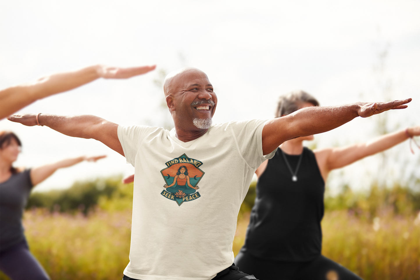 Find Balance, Seek Peace Meditation T-Shirt | Unisex Yoga & Mindfulness Tee