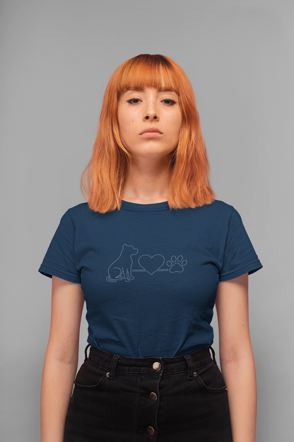 Pit Bull Dog Lover Boyfriend Tee | Women's Graphic Animal Shirt & Pet Parent Gift