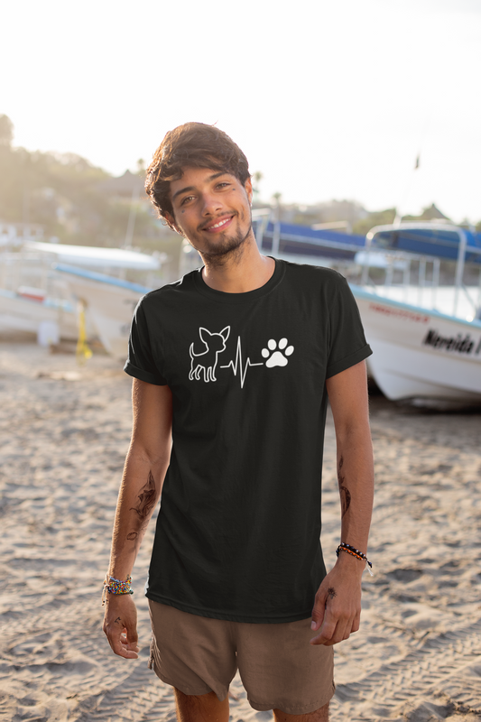 Chihuahua Heartbeat T-Shirt | Funny Dog Lover Gift & Pet Owner Tee