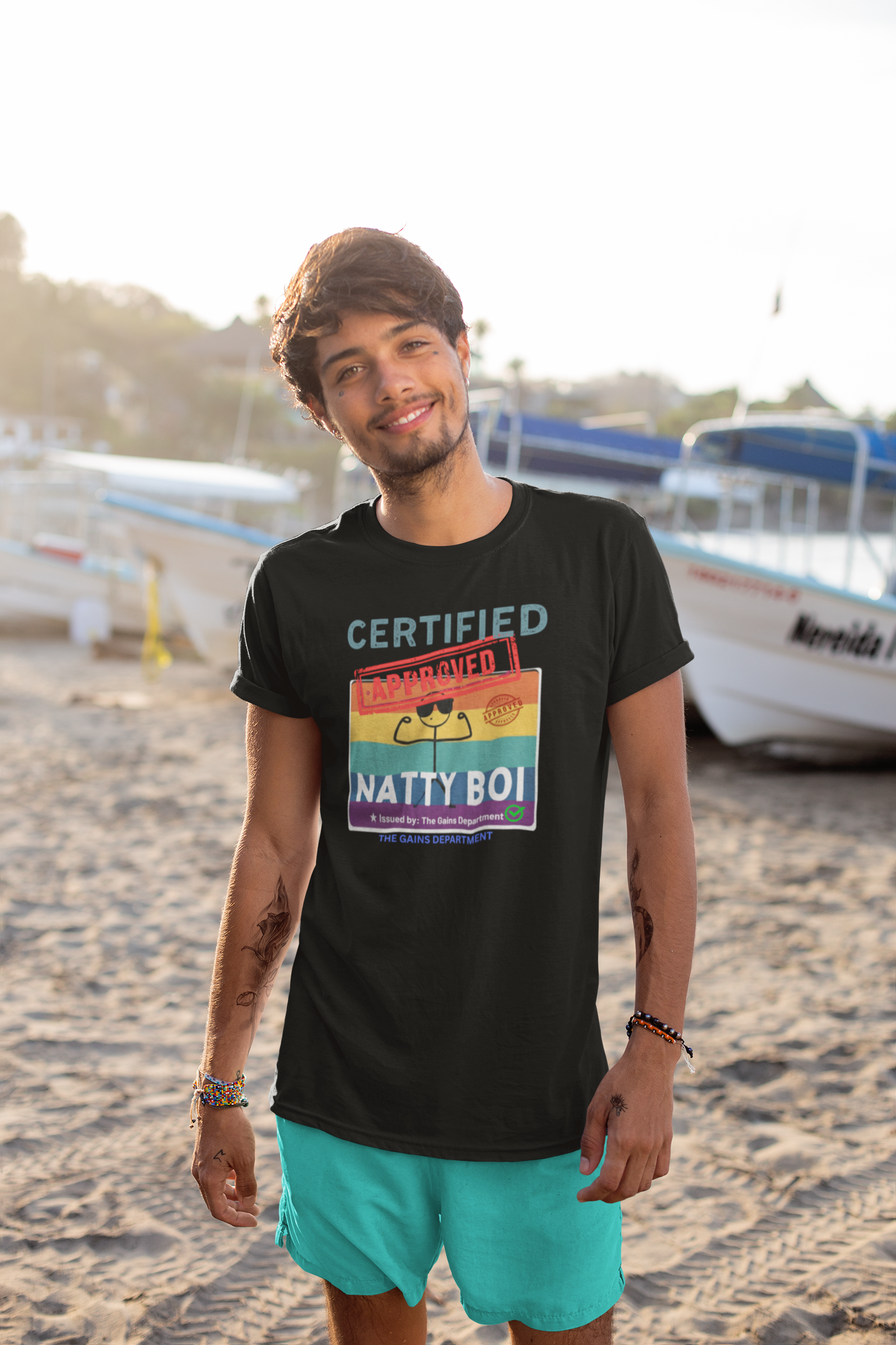 Certified Natty Boi Unisex Tee - Funny Gym Shirt for Fitness Lovers