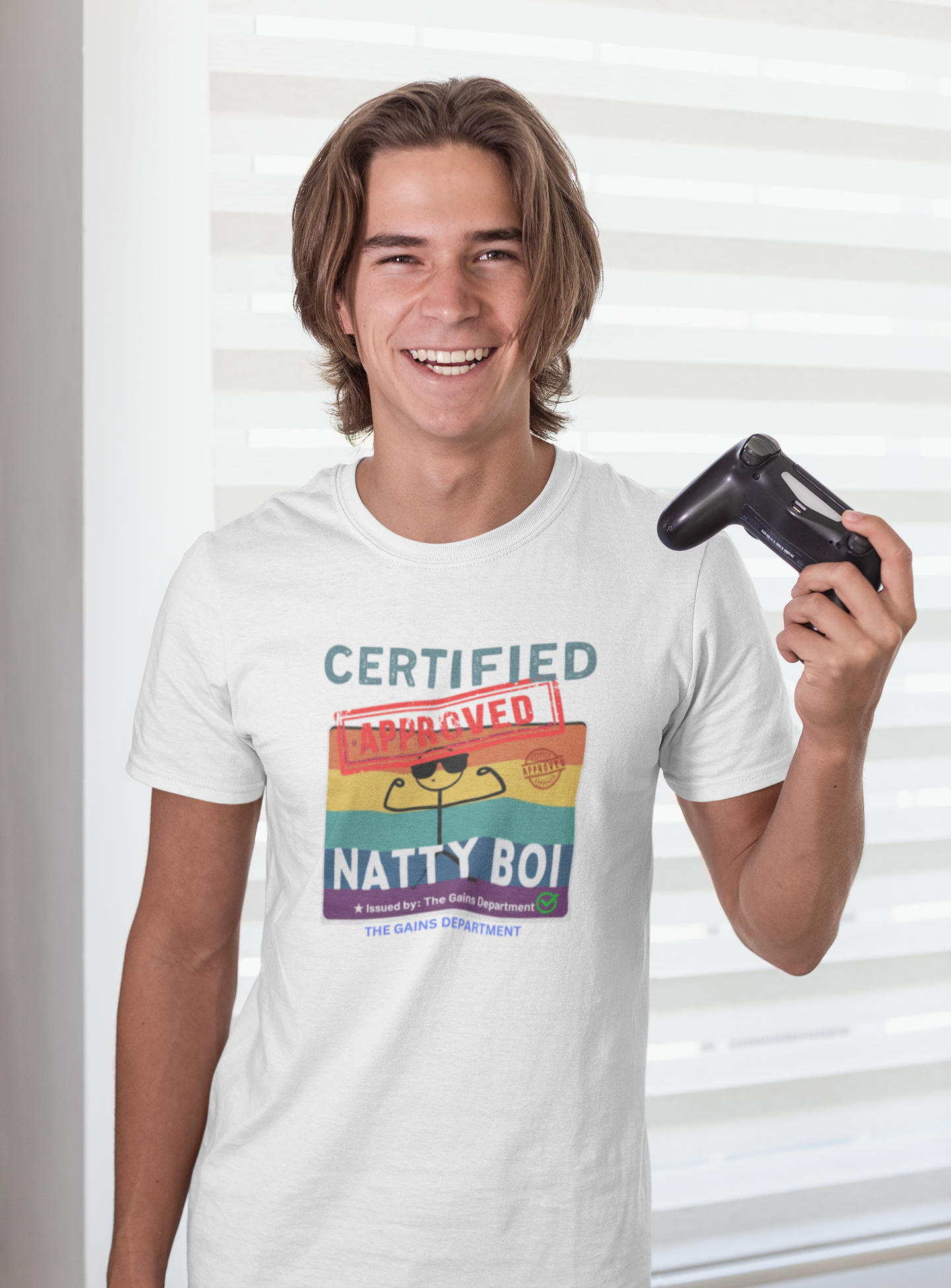 Certified Natty Boi Unisex Tee - Funny Gym Shirt for Fitness Lovers