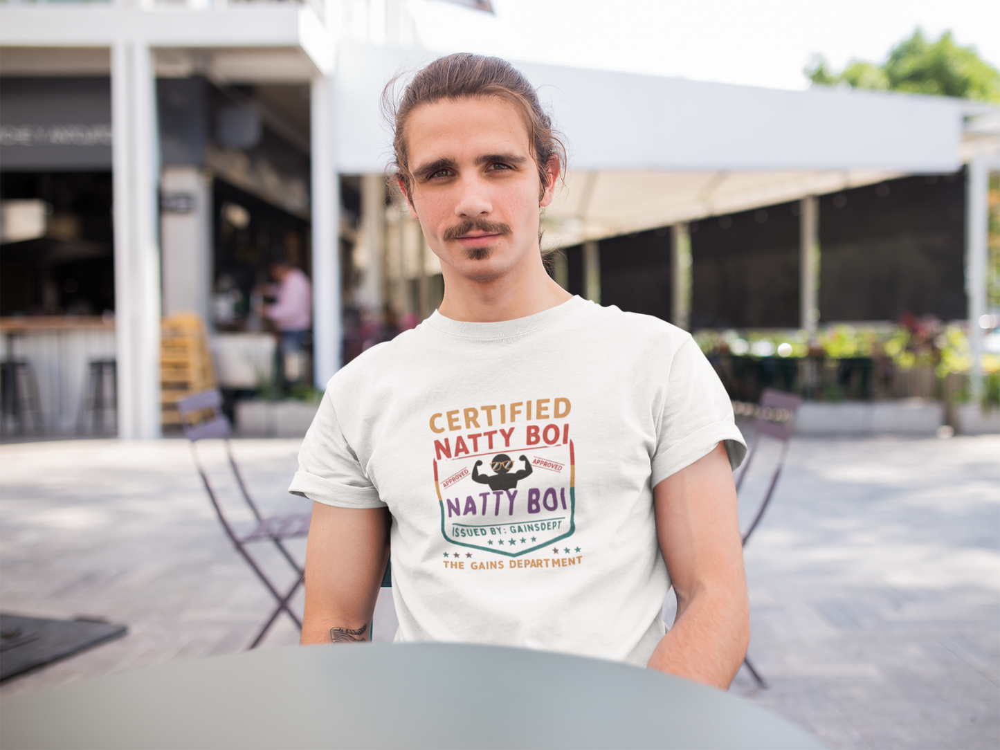 Certified Natty Boi Funny T-Shirt | Unisex Fitness & Gym Gift