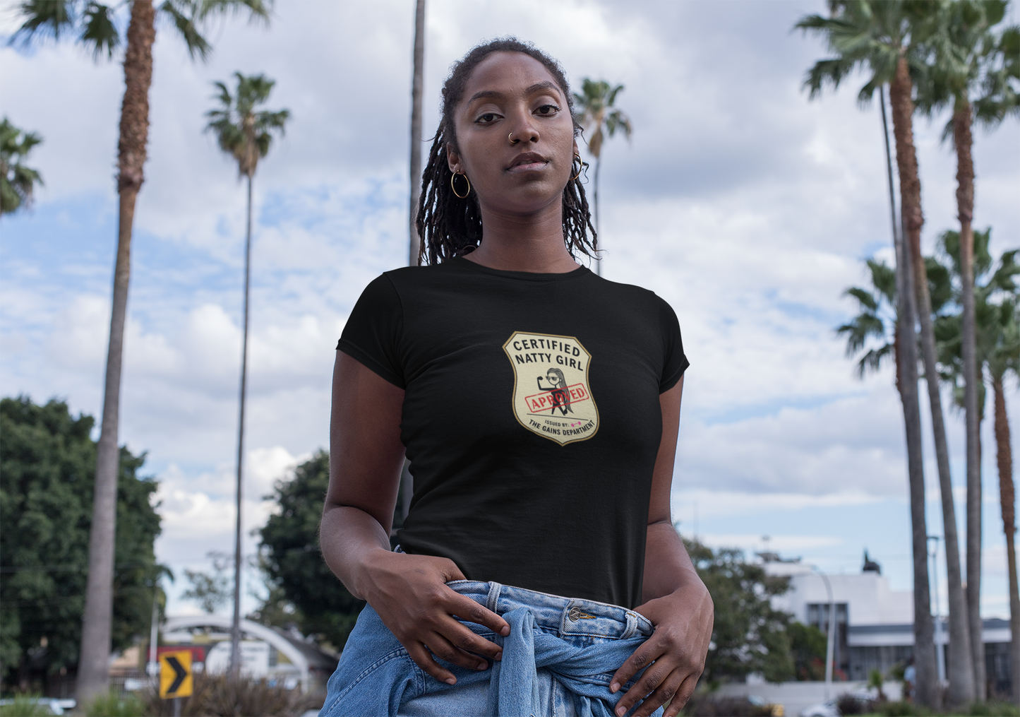 Certified Natty Girl Retro T-Shirt | Funny Unisex Fitness & Gym Gift