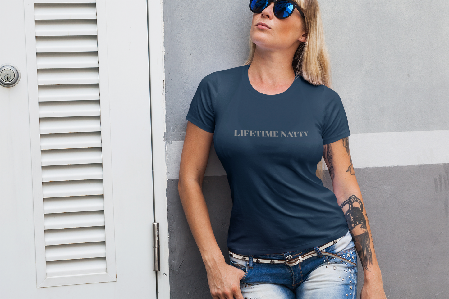 Embroidered Lifetime Nitty Minimalist Graphic Tee