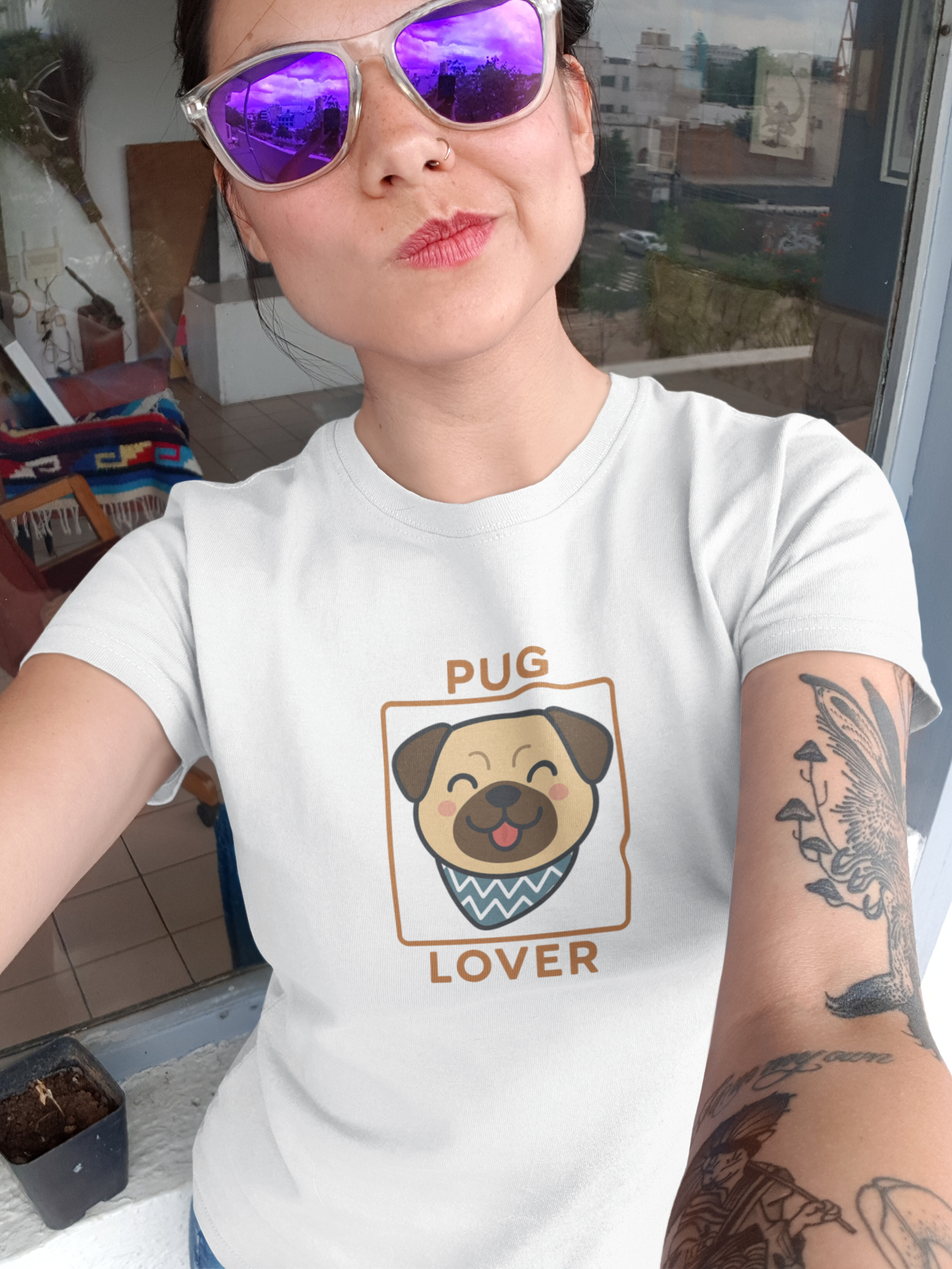 Pug Lover Unisex T-Shirt | Cute Dog Graphic & Pet Owner Gift