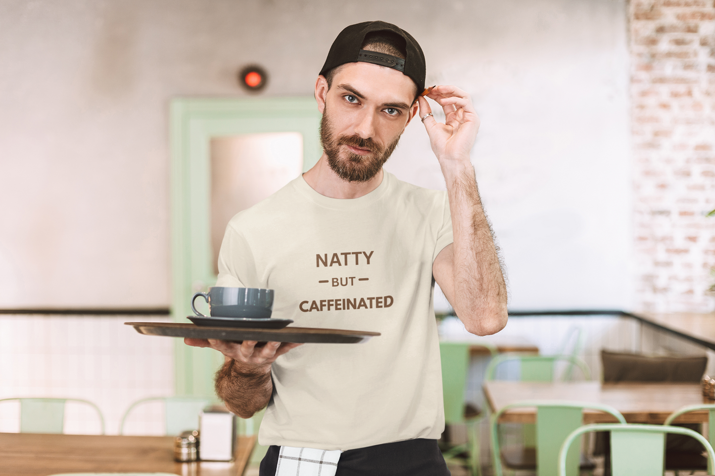 Natty But Caffeinated T-Shirt | Funny Coffee Lover's & Fitness Tee