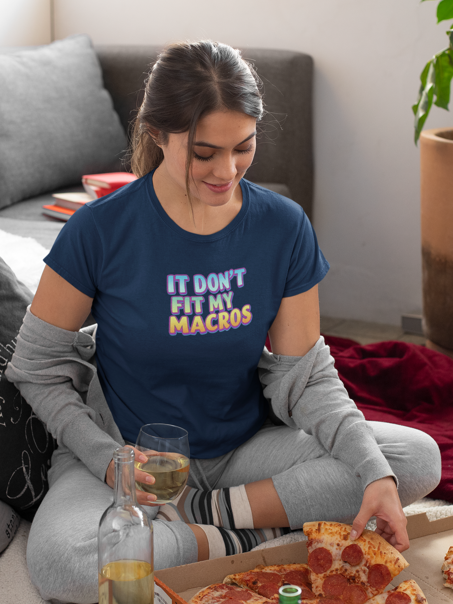 Funny Macro T-Shirt | Lightweight Unisex Tee for Fitness & Food Lovers