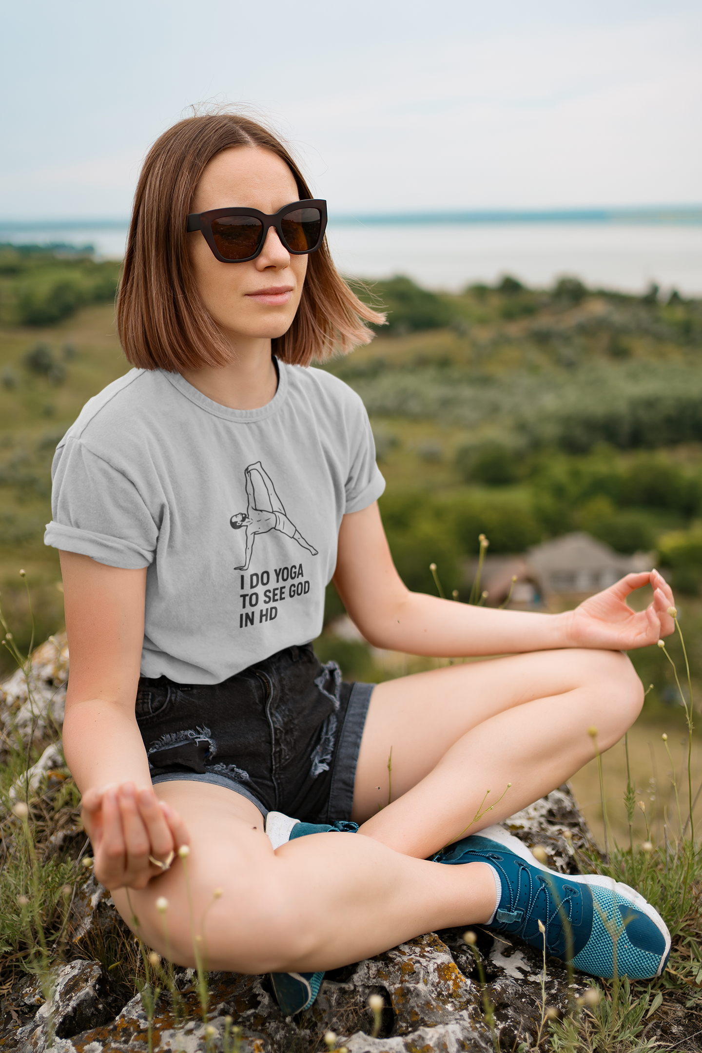 Yoga Humor T-Shirt Funny Yoga Graphic Tee
