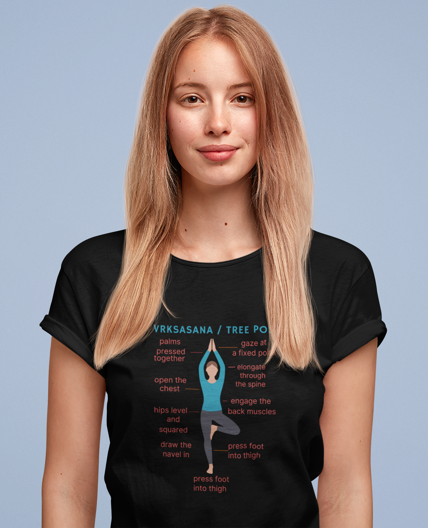 Tree Pose Yoga Shirt | Vrkshasana Meditation Tee | Ultra-Soft Unisex Eco Cotton Top
