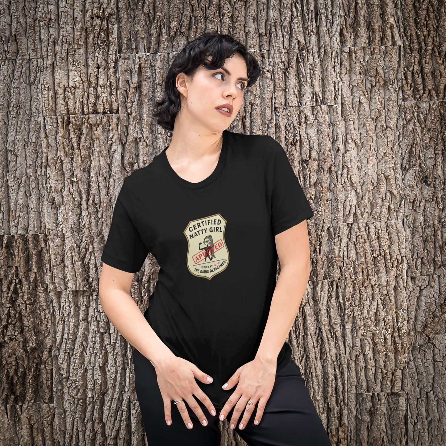Certified Natty Girl Retro T-Shirt | Funny Unisex Fitness & Gym Gift