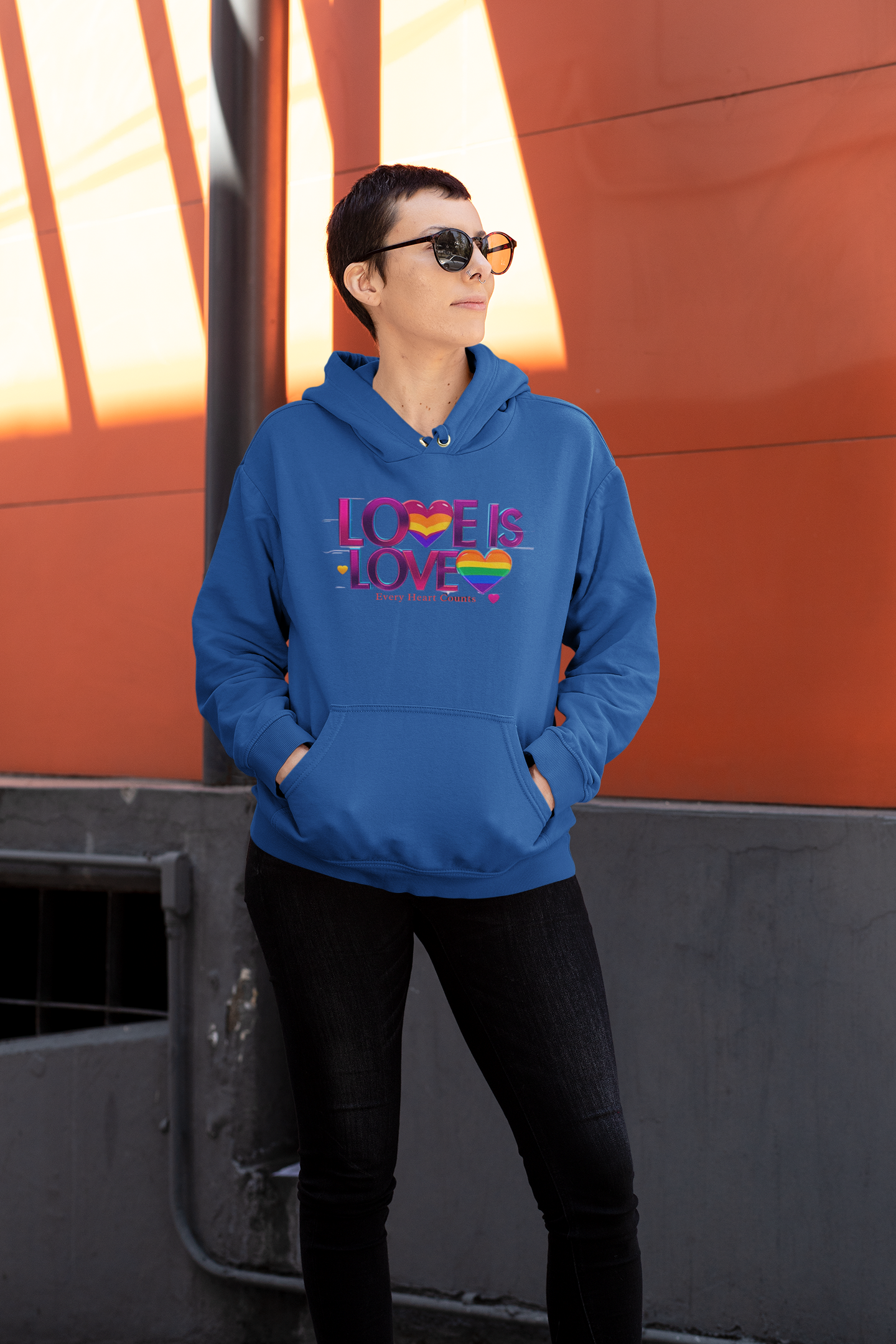 Love is Love Pride Fleece Hoodie | Unisex LGBTQ+ Apparel