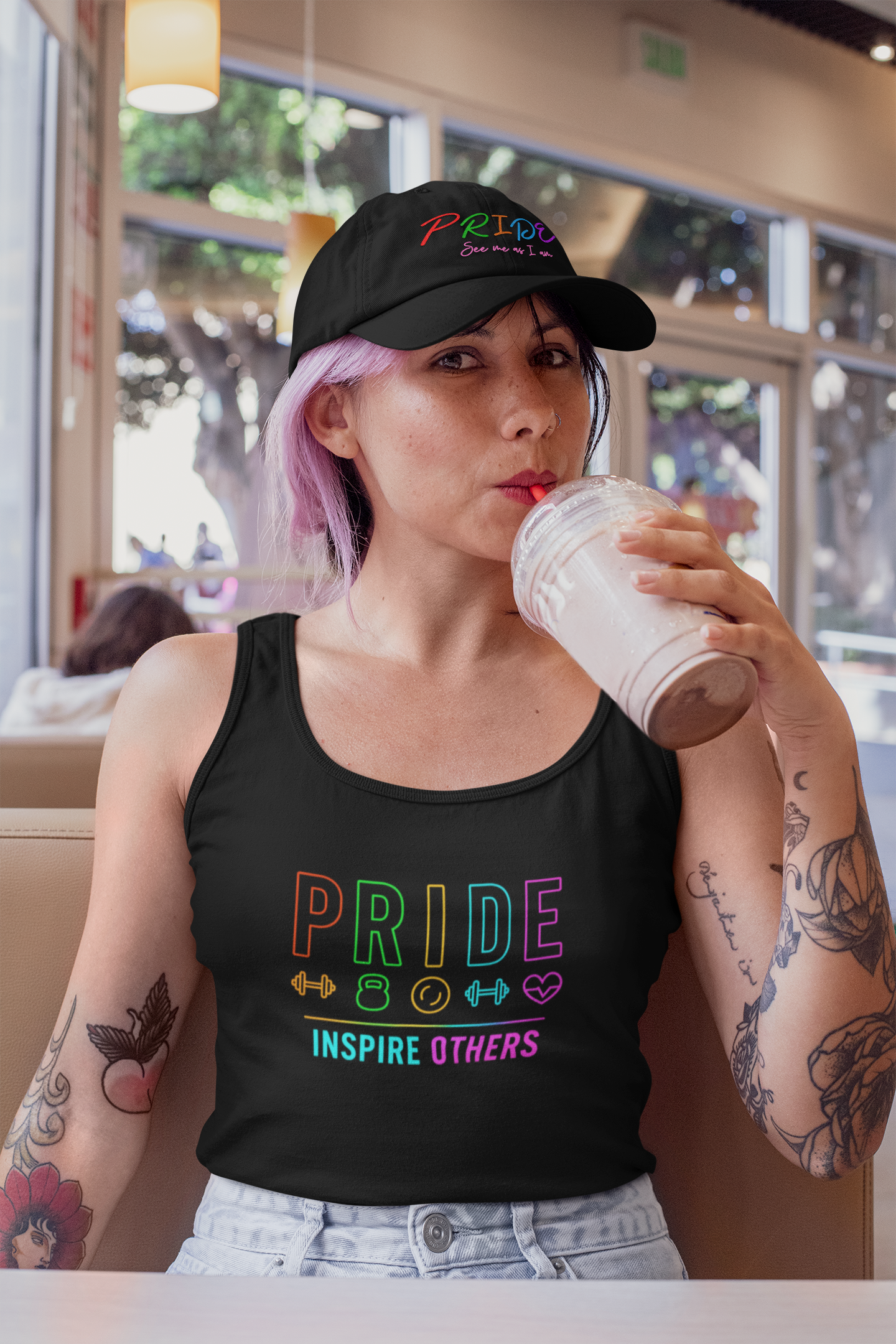 Pride Inspire Others Tank Top | Unisex LGBTQ+ Apparel & Festival Wear