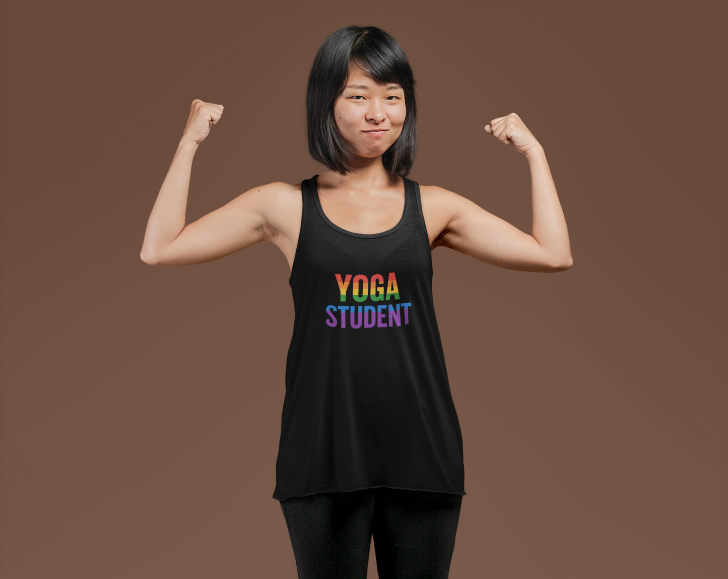 Rainbow Yoga Racerback Tank | LGBTQ+ Pride Activewear & Yoga Gift