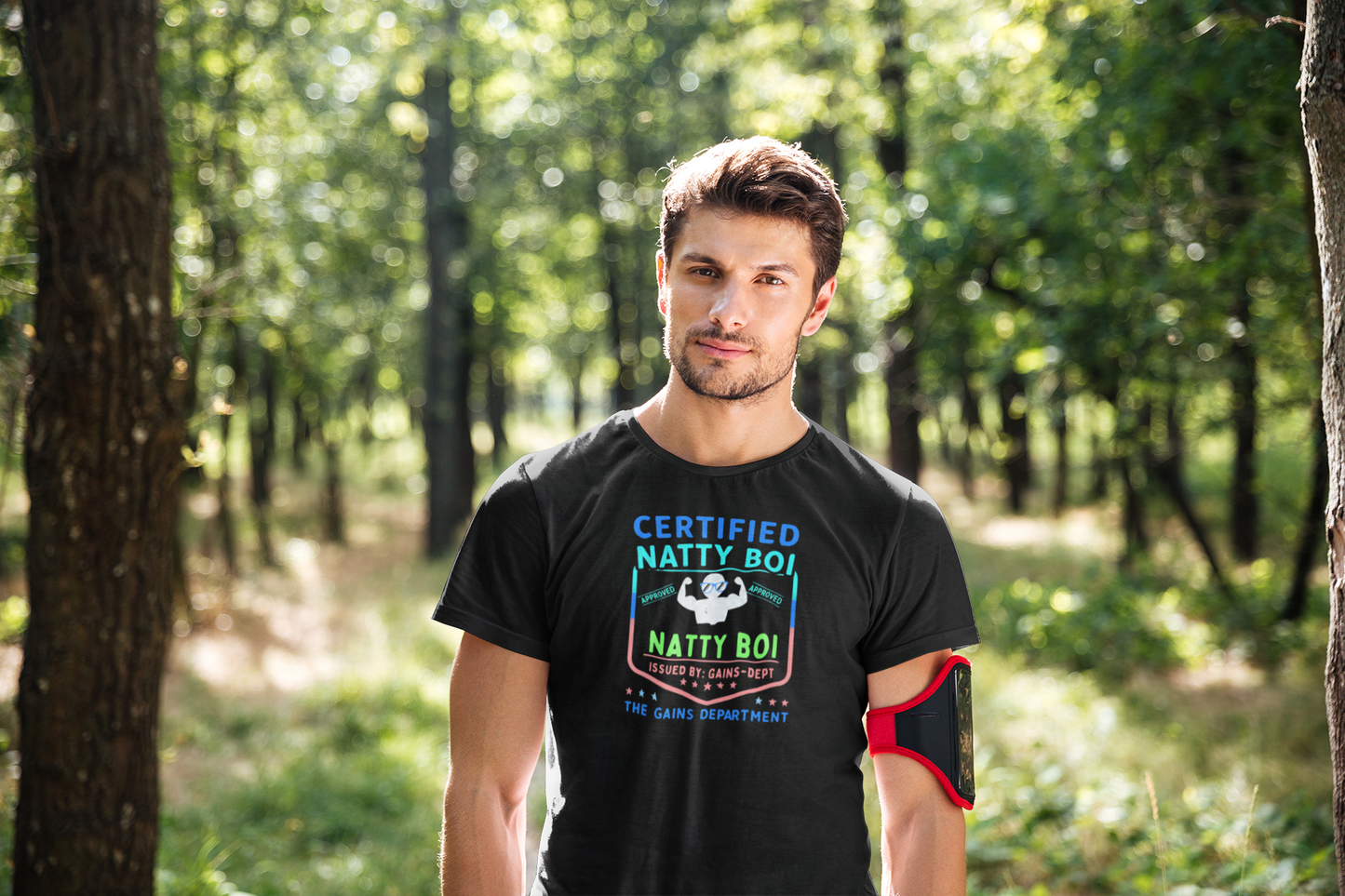 Certified Natty Boi Tee - Funny Gym Shirt for Fitness Lovers
