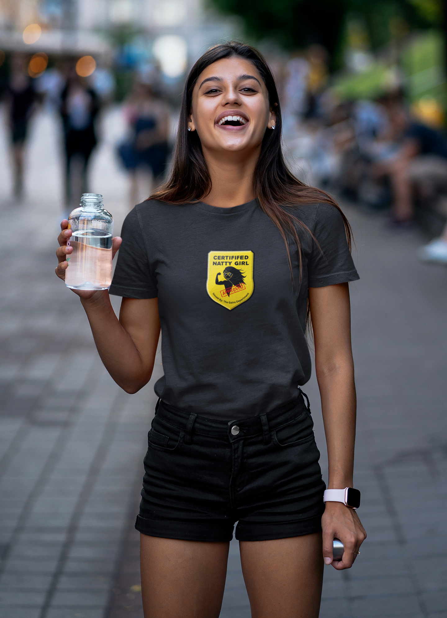 Certified Natty Girl Funny T-Shirt | Unisex Fitness & Gym Gift