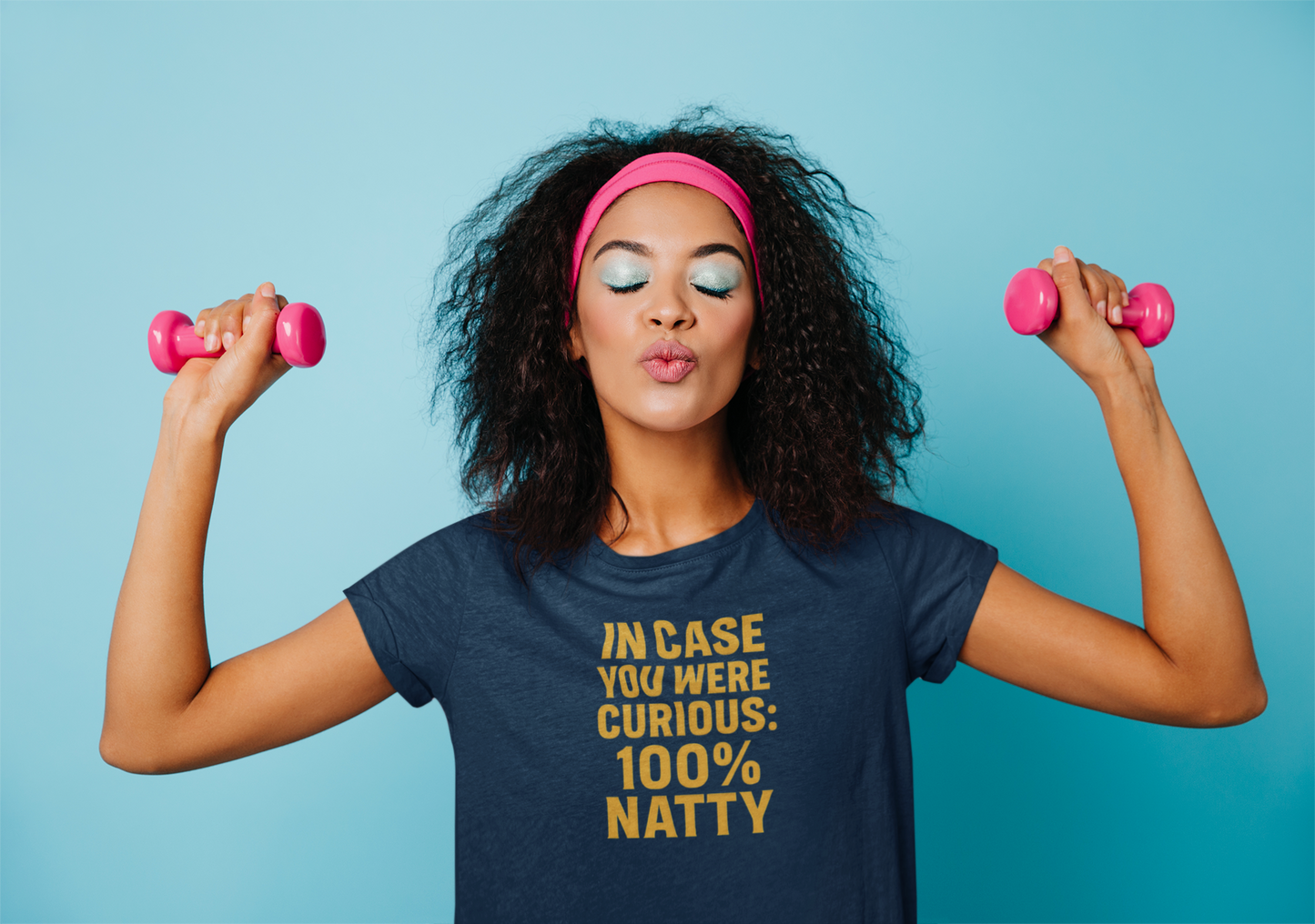 In Case You Were Curious... 100% Natty" Funny T-Shirt | Unisex Gym Tee