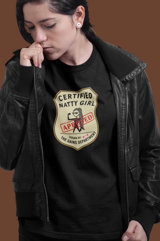 Certified Natty Girl Unisex Jersey Tee - Fun Retro Graphic Shirt