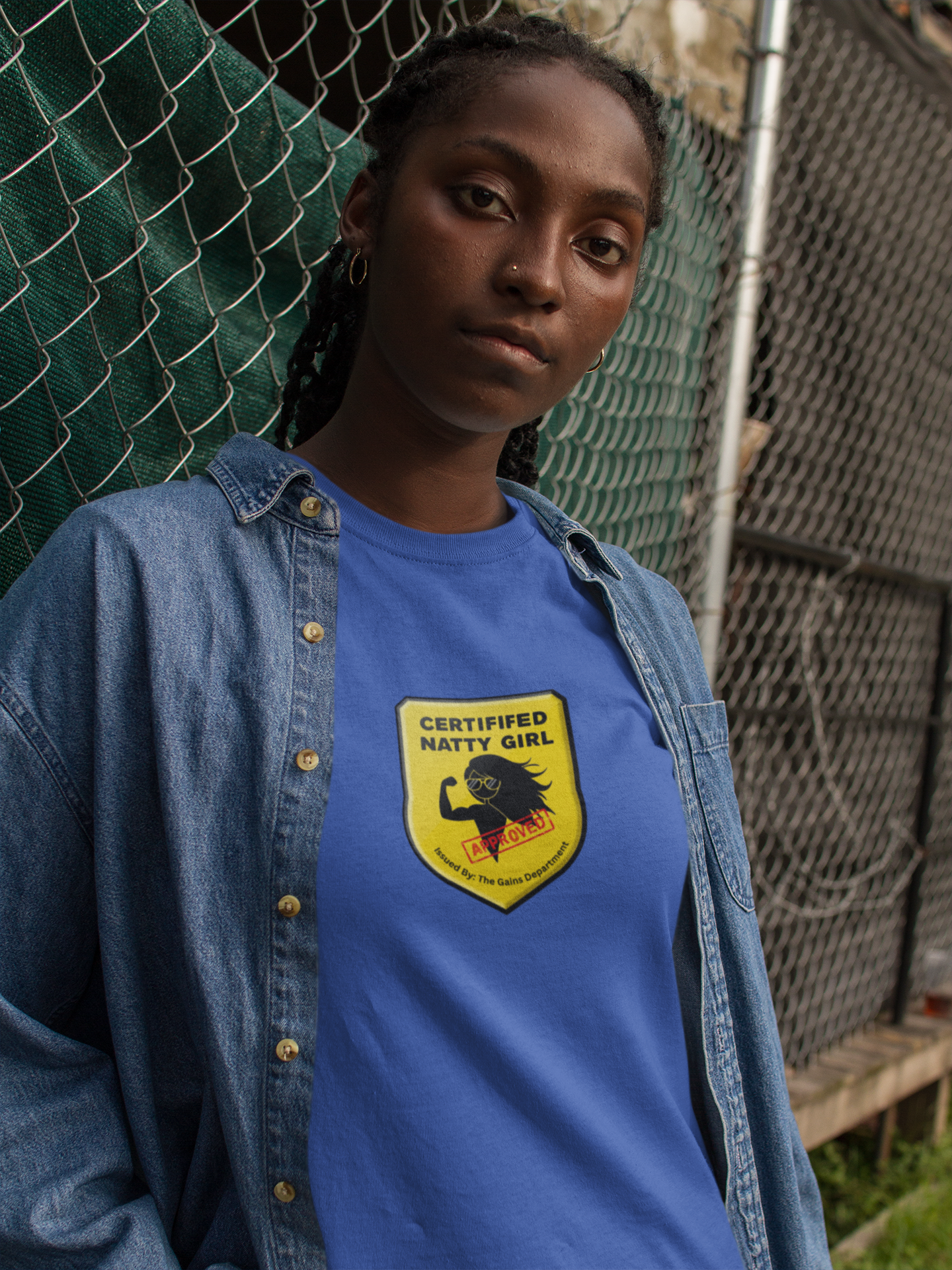 Certified Natty Girl Funny T-Shirt | Unisex Fitness & Gym Gift