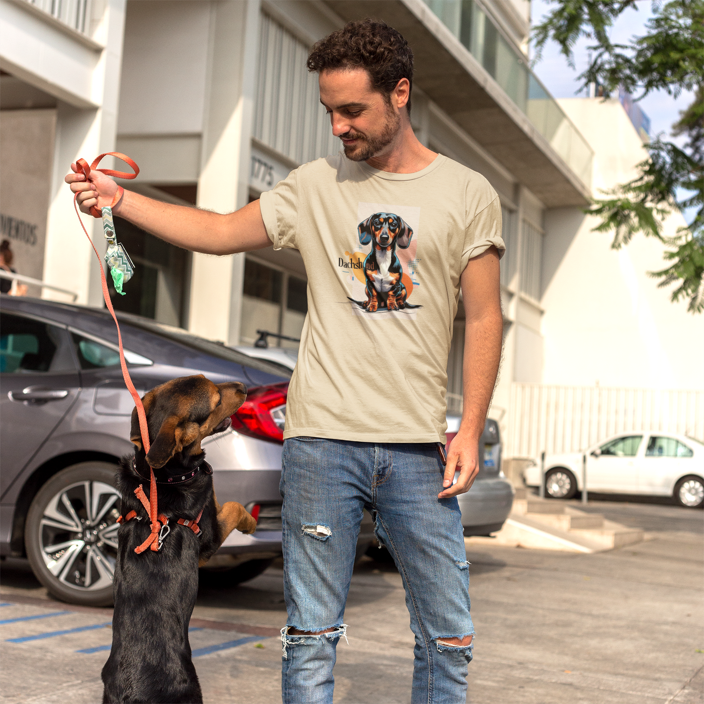 Dachshund Lover's Unisex T-Shirt | Cute Dog Graphic & Pet Owner Gift