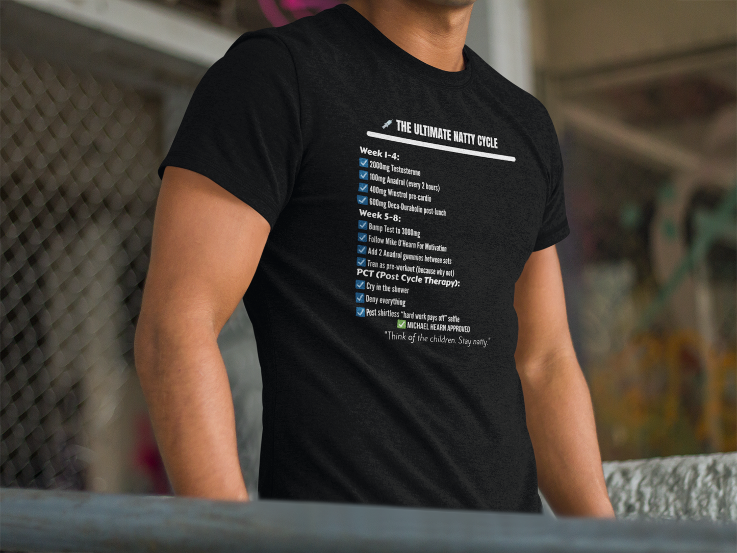 Funny "Natty Cycle" T-Shirt | Unisex Fitness & Gym Humor Tee